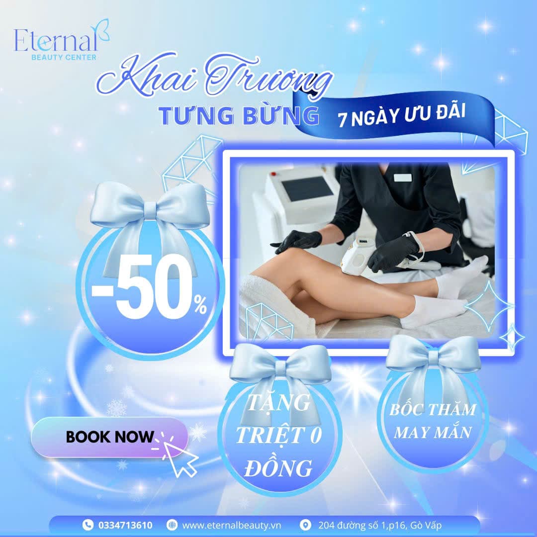 Eternal Beauty Center Tưng Bừng Khai Trương – Ngập Tràn Ưu Đãi Làm Đẹp!