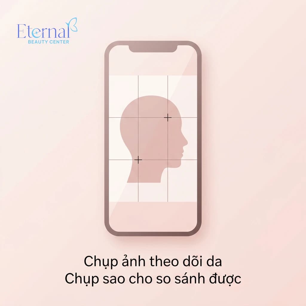 Chụp ảnh theo dõi da: cách để ảnh trước–sau thật sự so sánh được