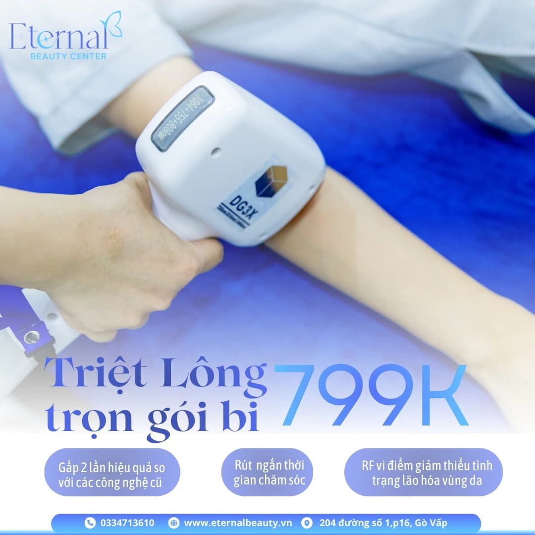 Bikini laser hair removal package from 799K at Eternal Beauty Center Gò Vấp