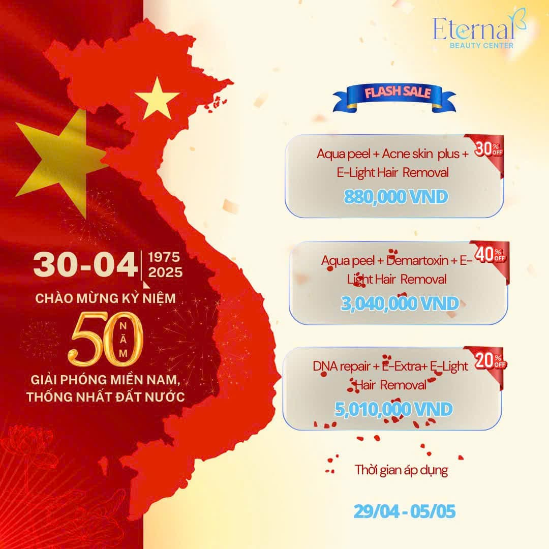 Eternal Beauty Center – Flash Sale Mừng Đại Lễ 30/4