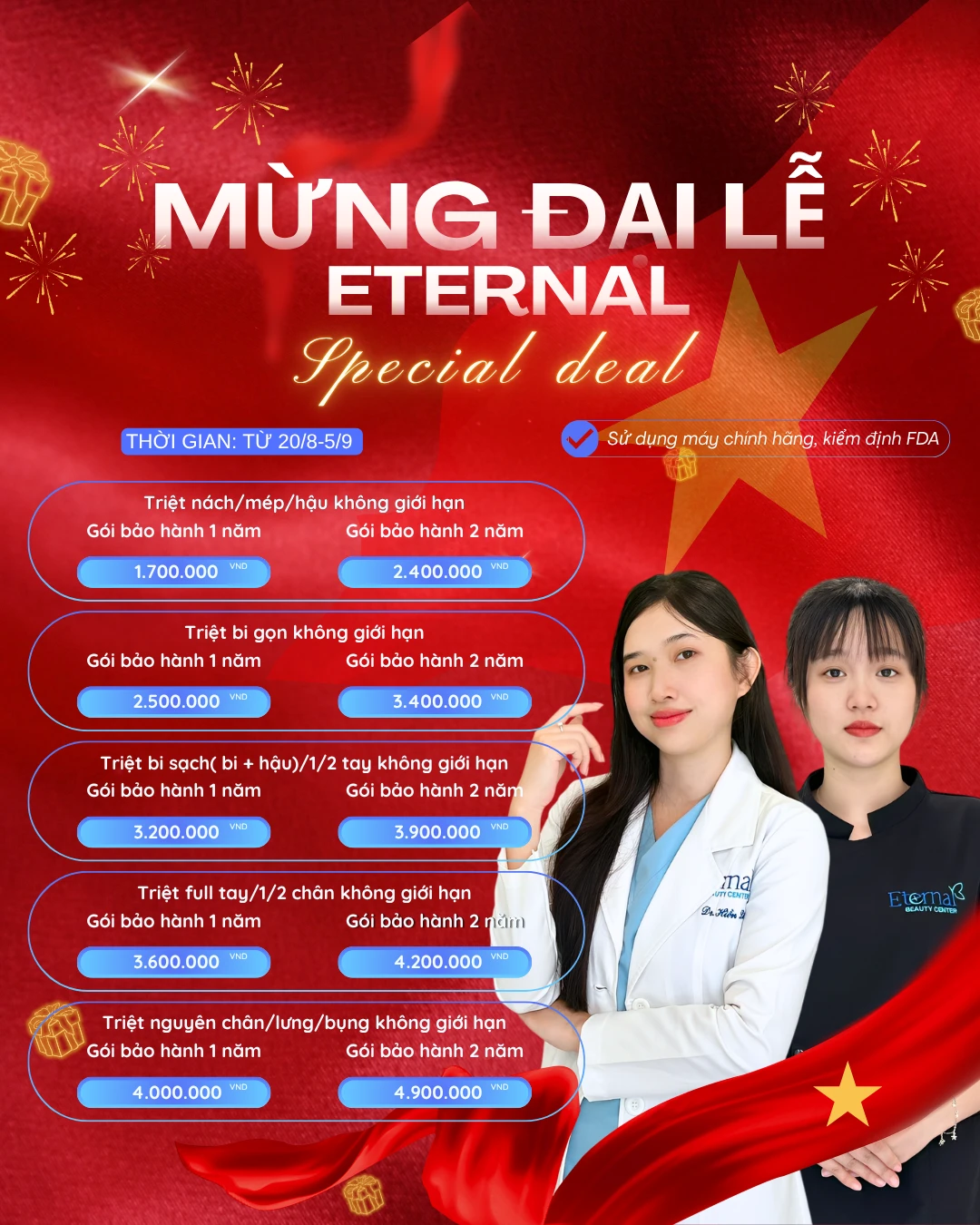 Khuyến mãi Eternal Beauty Center
