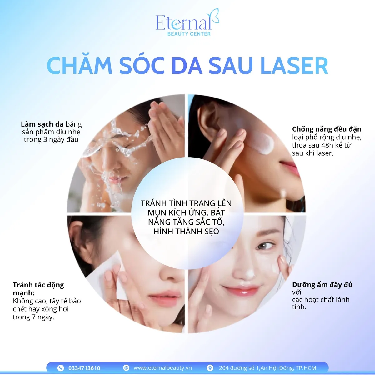 Chăm sóc da sau peel, lăn kim và laser: vì sao không thể chăm giống nhau
